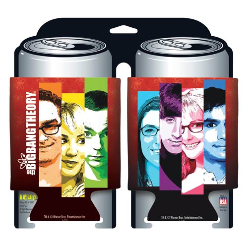 Big Bang Theory Cast Collage Can Hugger 2-Pack